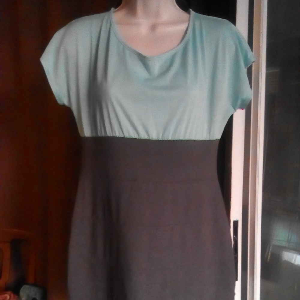 Light Blue and Gray Dress